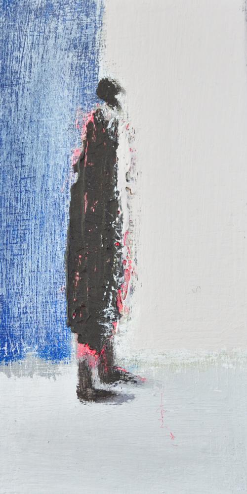 허승희,매일 해질 무렴..10x20cm, acrylic on canvas, 2018,